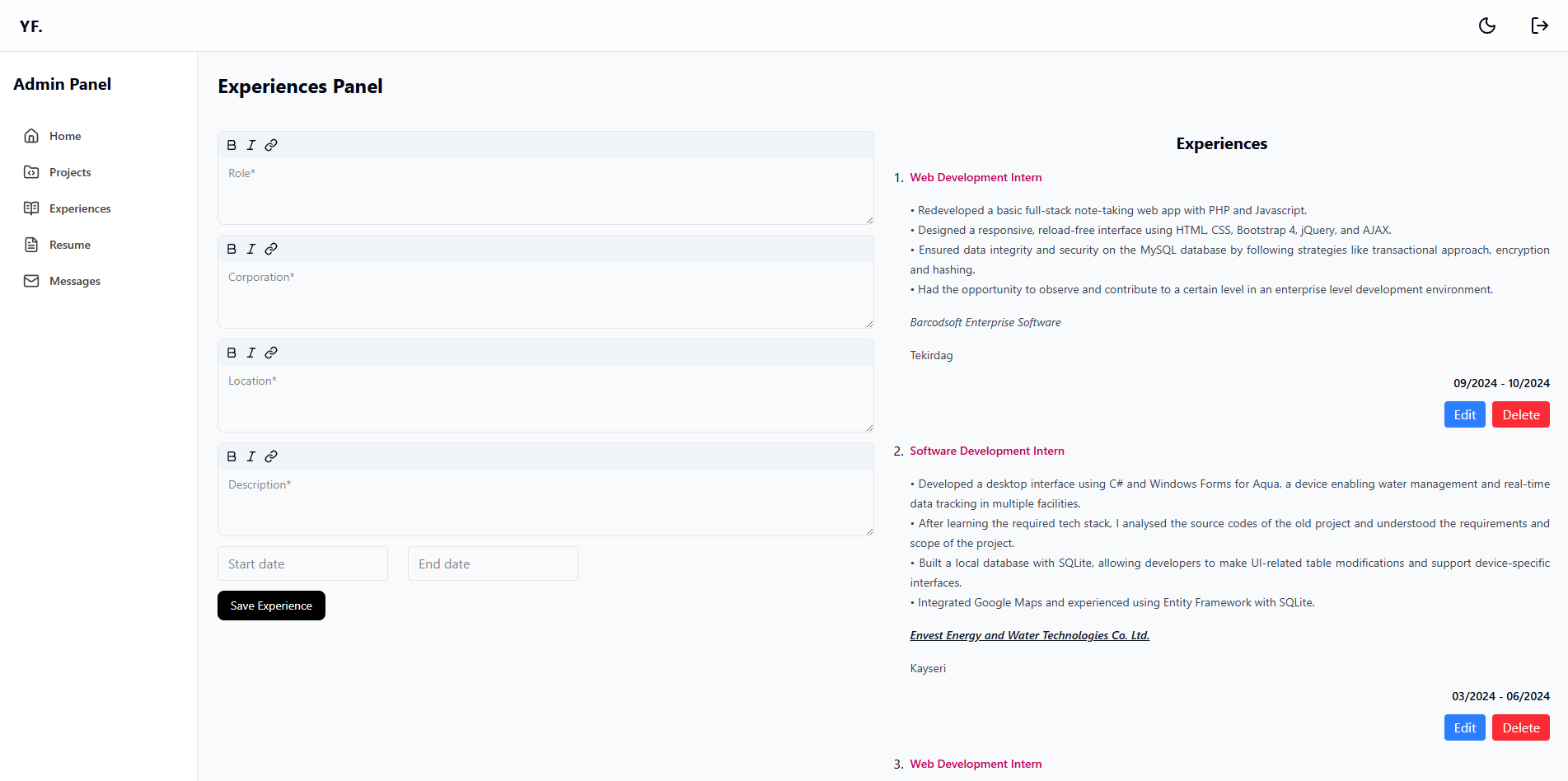 **Portfolio Website** image 1